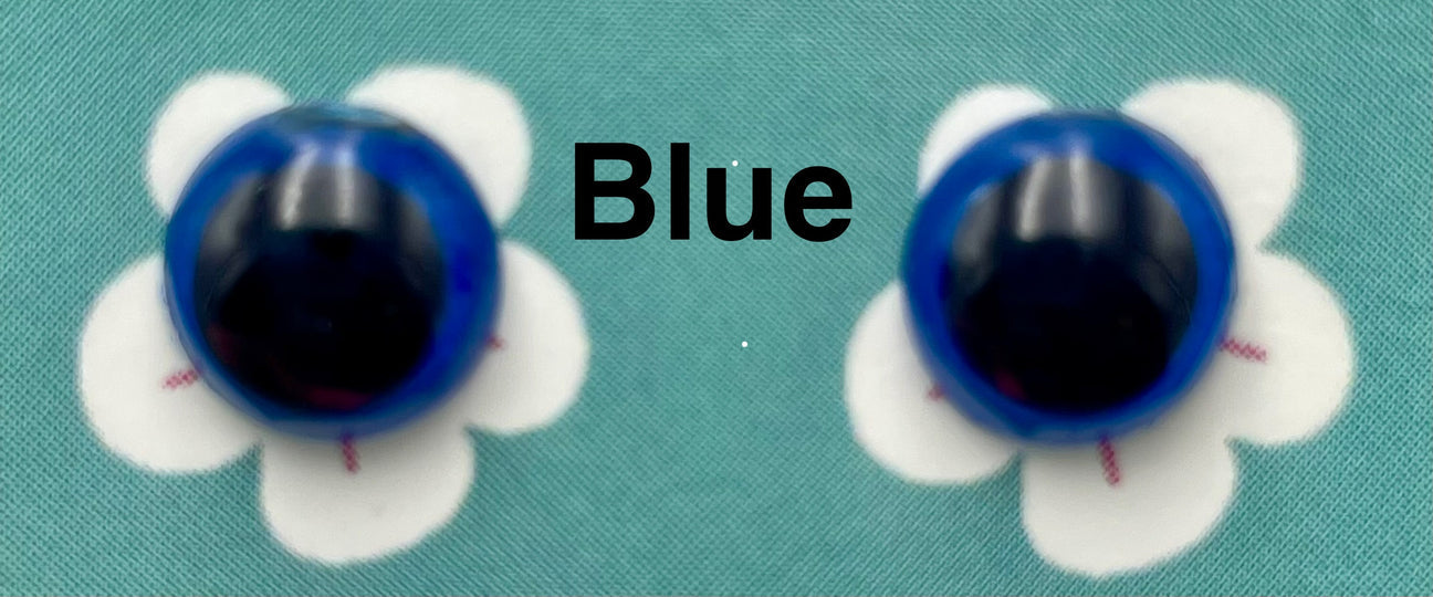 Safety Eyes w/ Coloured Iris - 8mm - 3 pairs
