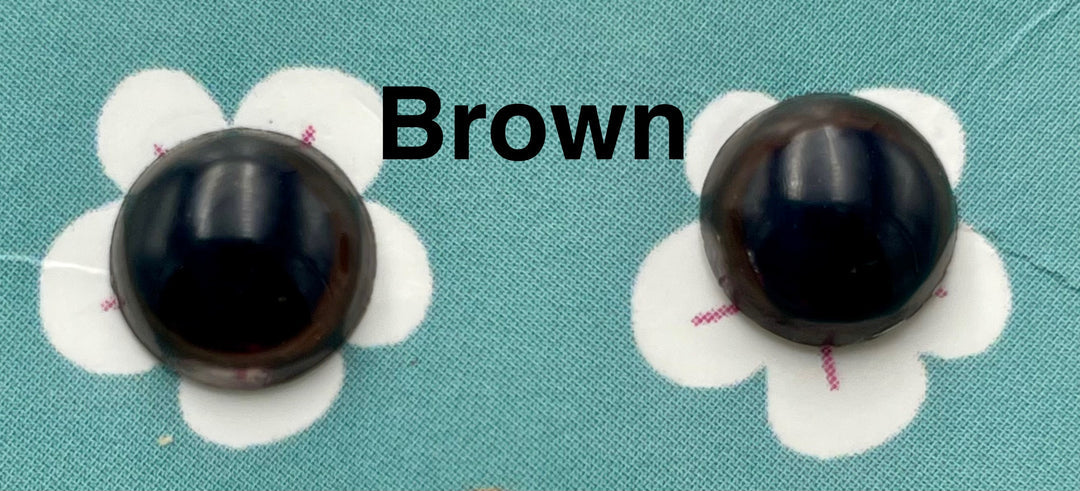 Safety Eyes w/ Coloured Iris - 8mm - 3 pairs