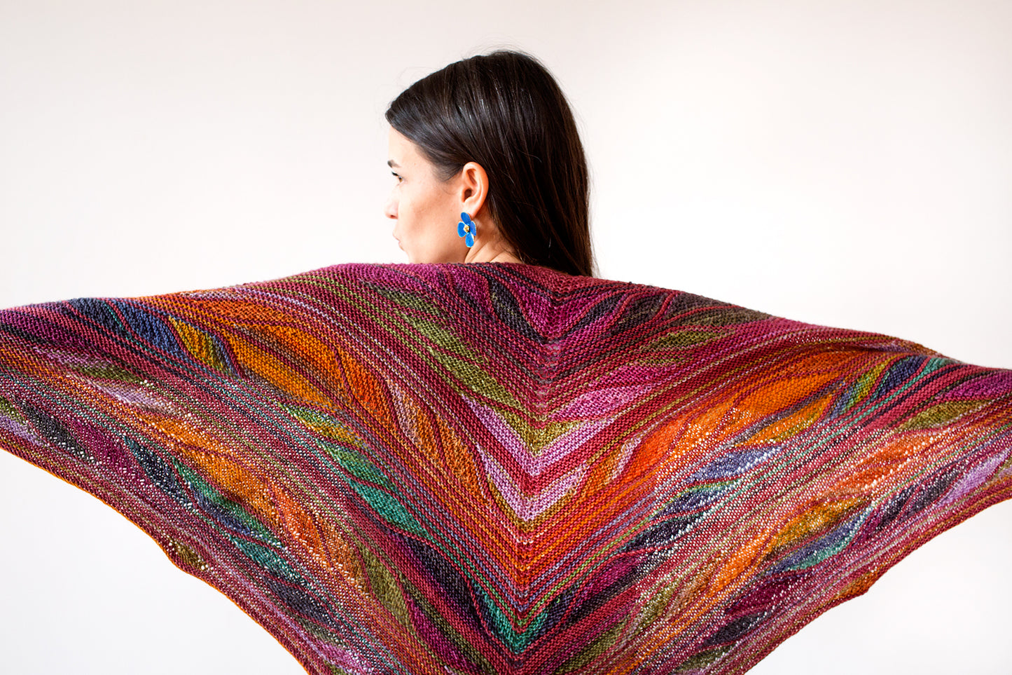 Butterfly (Papillon) Shawl Kit in Urth Uneek Fingering, Harvest
