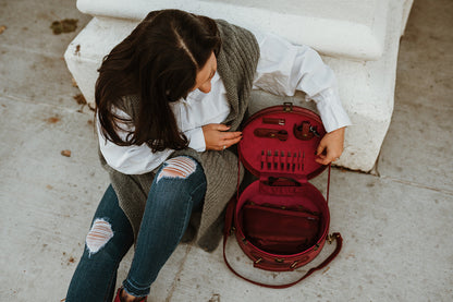 Boîte à chapeau du fabricant de Q - Bleu sarcelle
