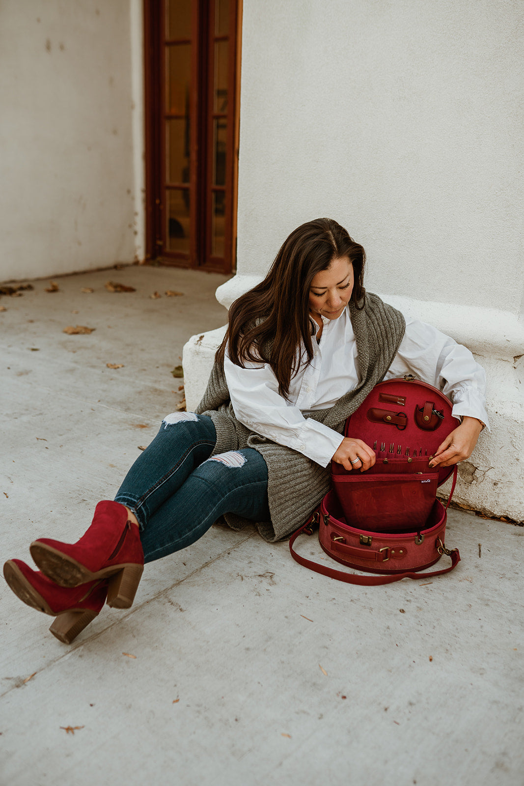 Boîte à chapeau du fabricant de Q - Bleu sarcelle