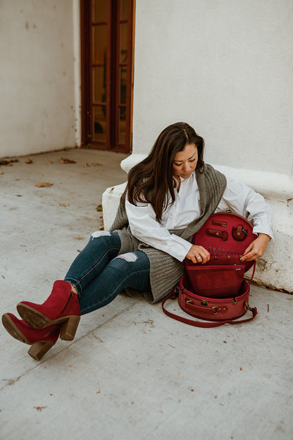 Boîte à chapeau du fabricant de Q - Bleu sarcelle