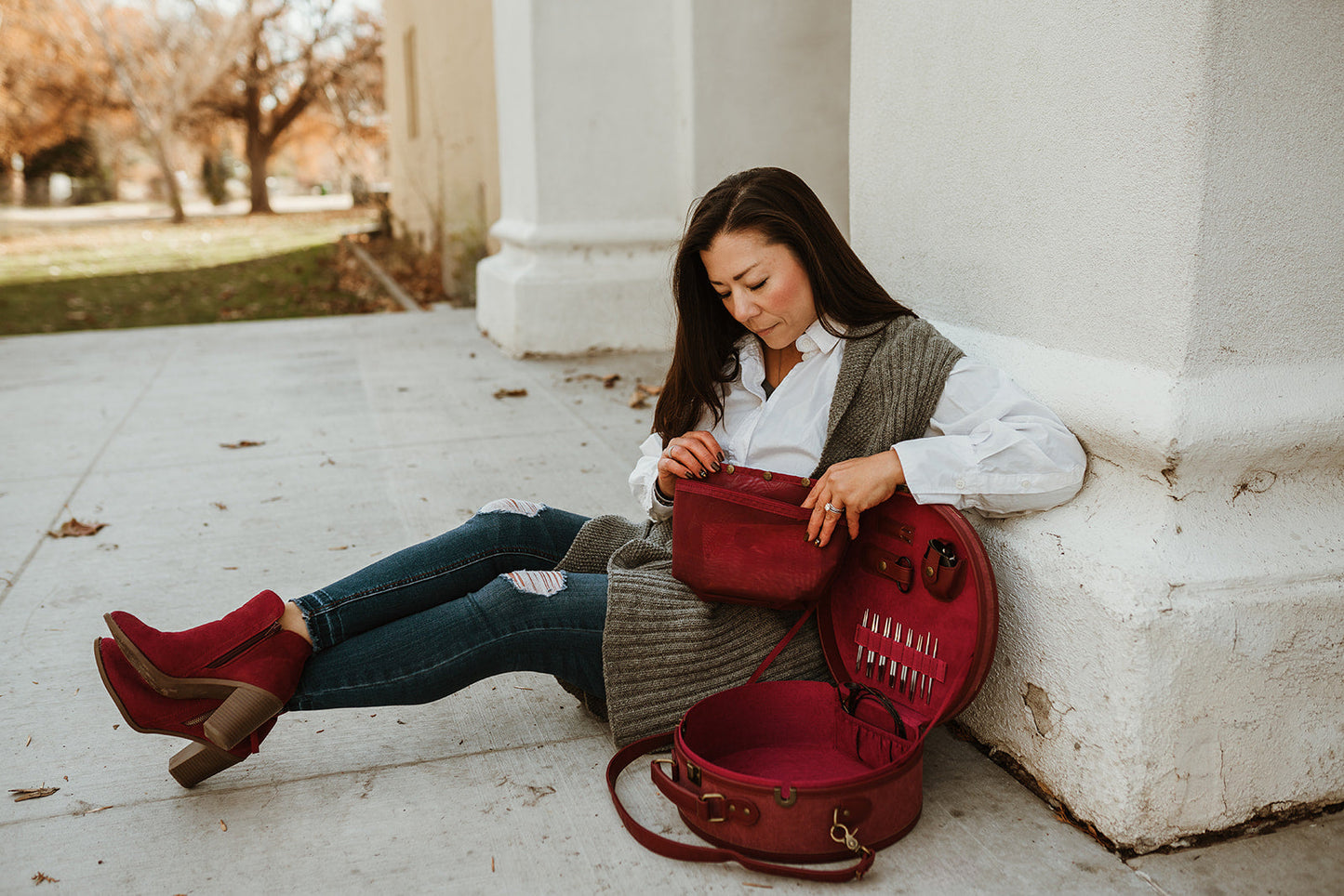Boîte à chapeau du fabricant de Q - Bleu sarcelle