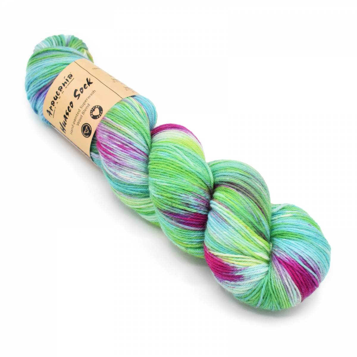 Chaussette Araucania Huasco peinte à la main