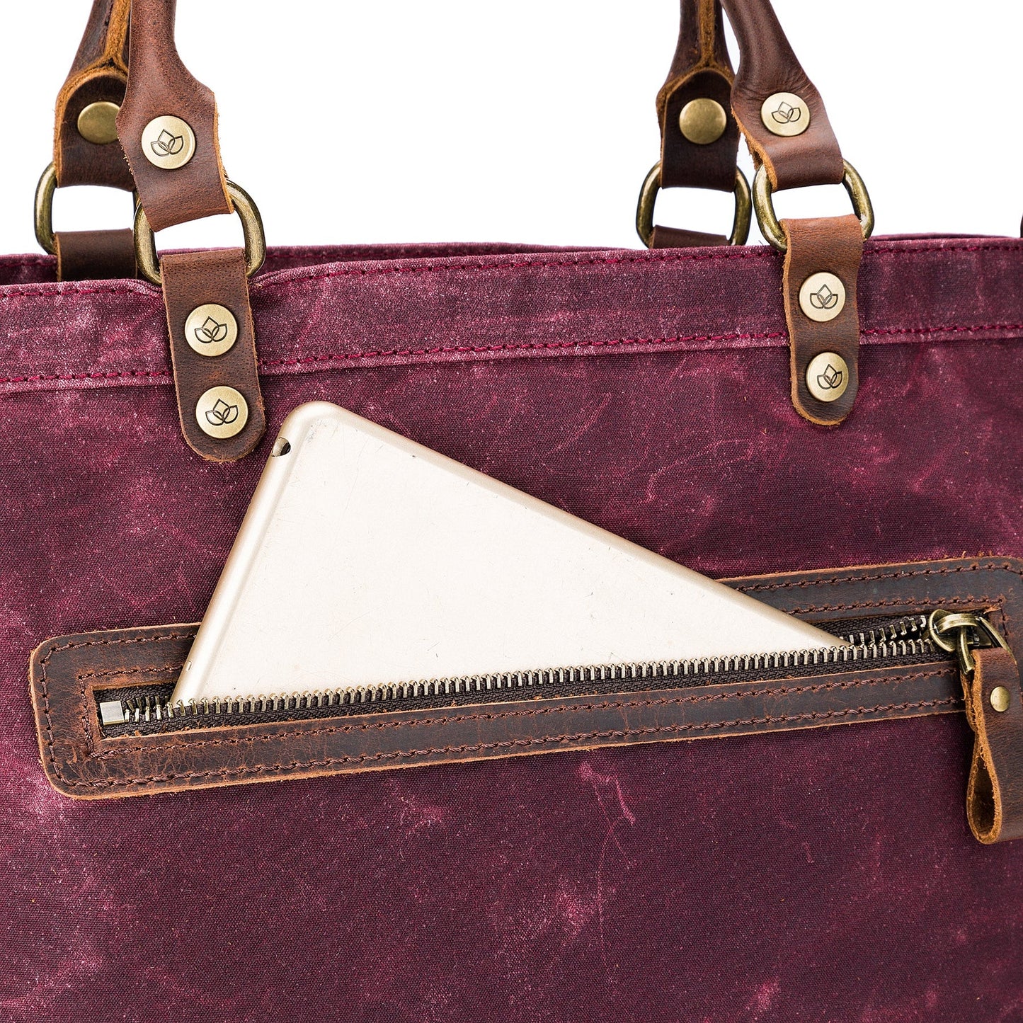 Sac fourre-tout en toile della Q Maker - Bleu sarcelle