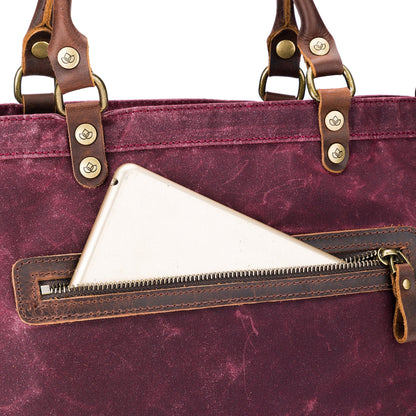 Sac fourre-tout en toile della Q Maker - Bleu sarcelle