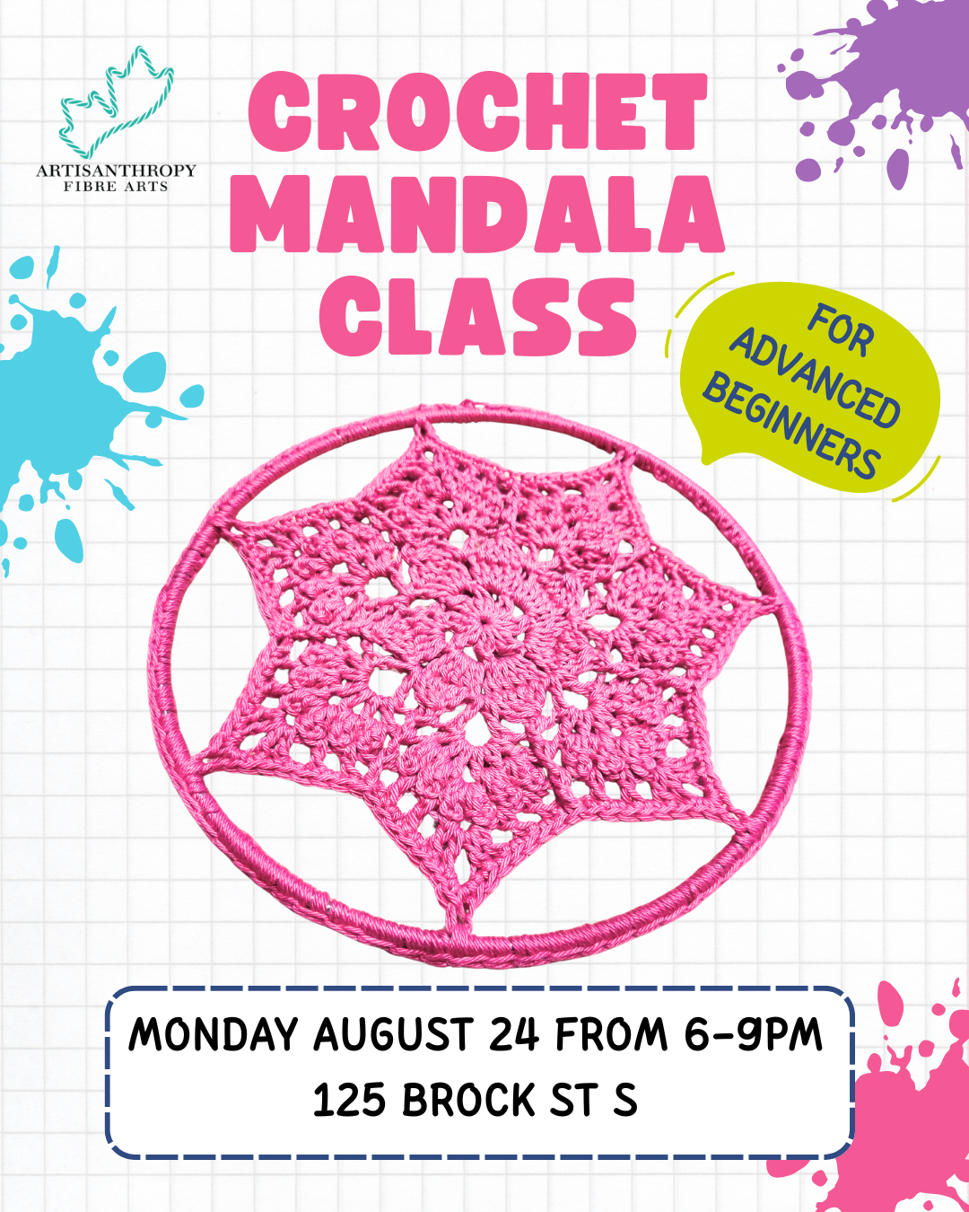 Class: Crochet Mandala (Aug 24 6-9)