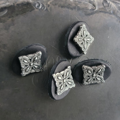 JUL Designs Medieval Cross Stud Buttons - Set of 4