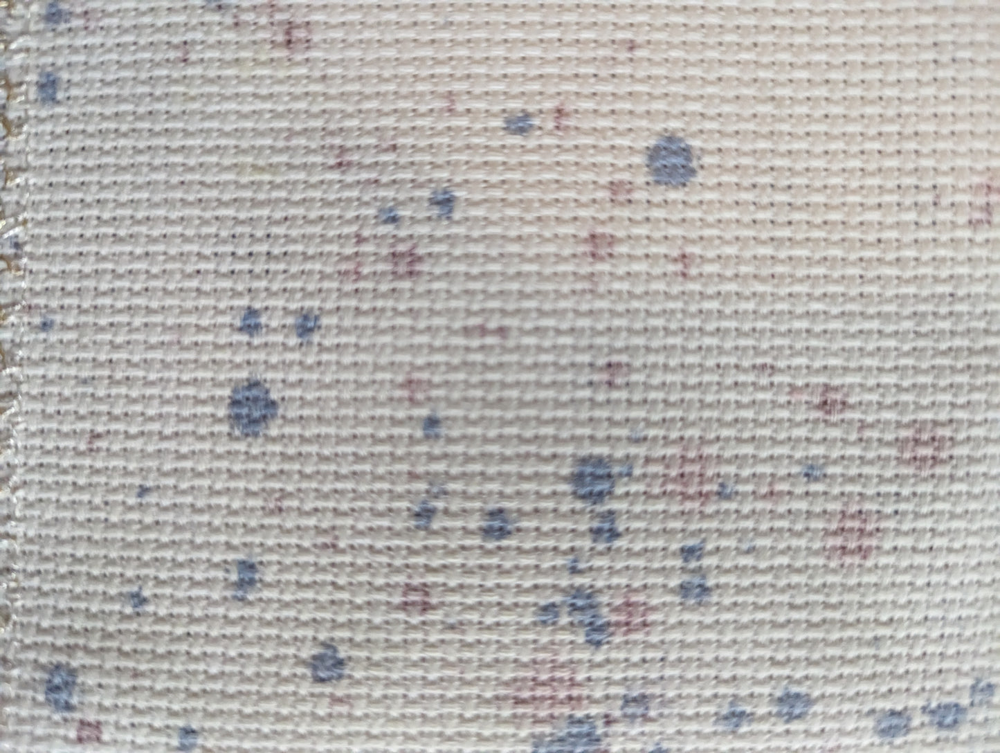 Hand-dyed Aida Cloth 14ct 7x8" - Speckled Berry