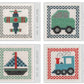 It's Sew Emma -  Stitch Cards - Set K (4 Designs)