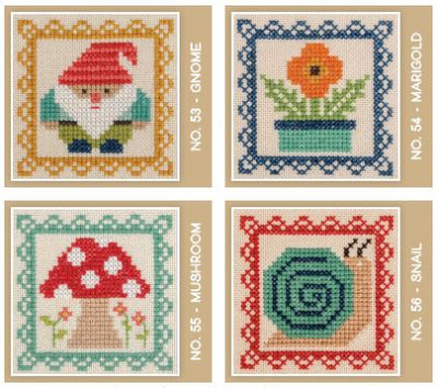 It's Sew Emma - Stitch Cards - Set N (4 motifs)