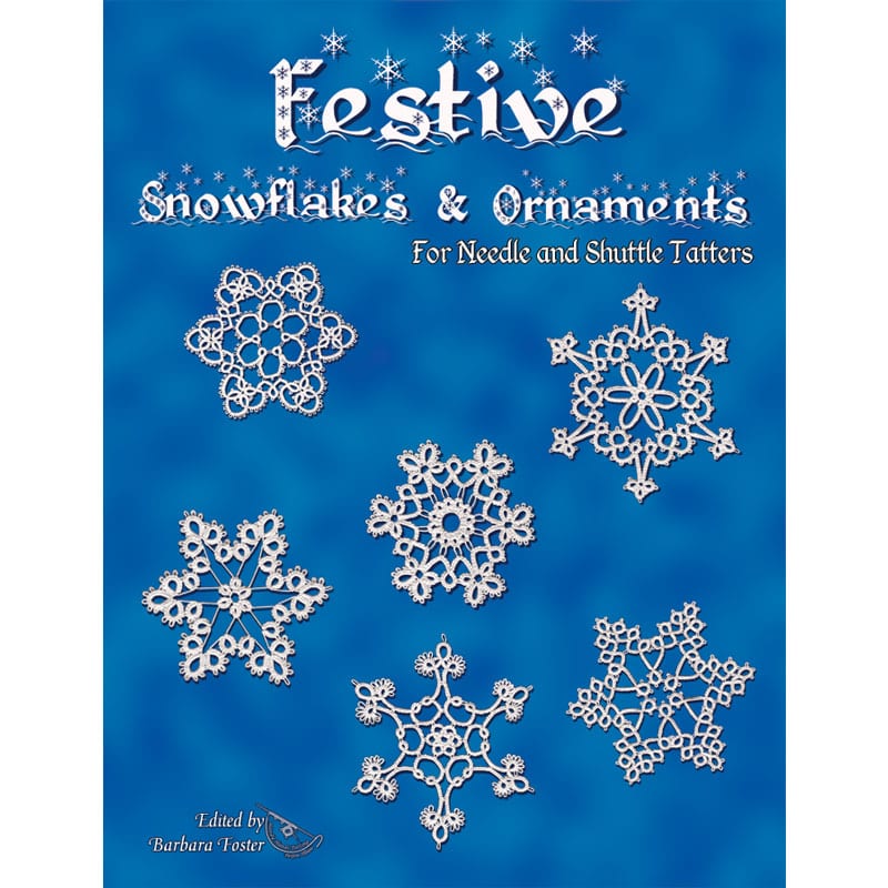 Flocons de neige et ornements festifs pour les lambeaux d'aiguilles et de navettes