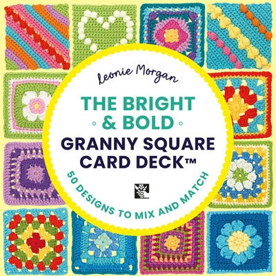 Bright and Bold Granny Square Card Deck: - 50 mix and match designs
