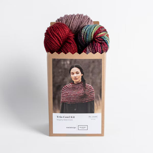 Trio Cowl Kit - Malabrigo Holiday Kit 2026