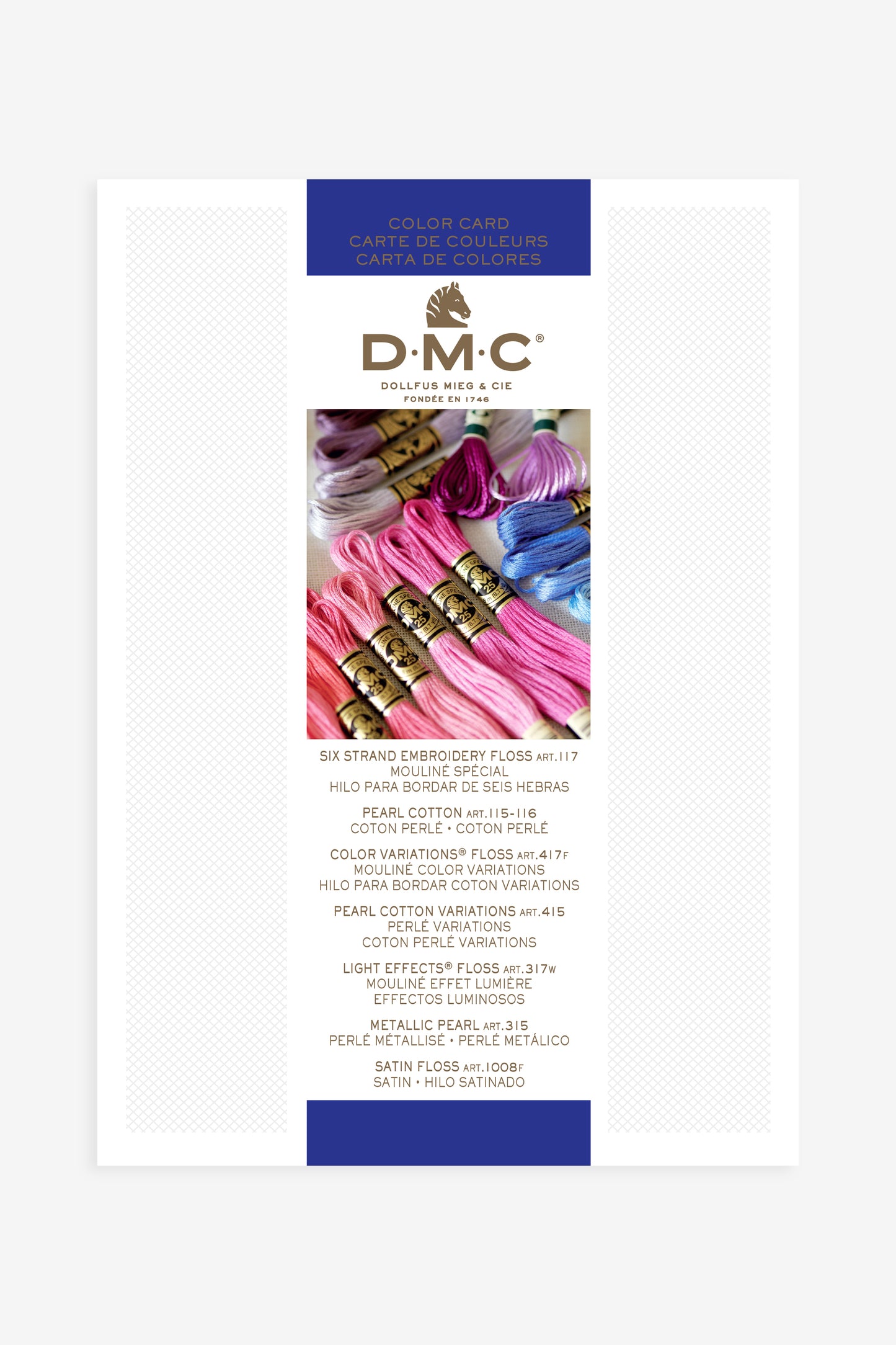 DMC Printed Colour Card