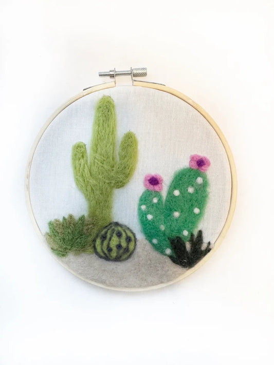 Cactus Wall Hanging (Felting Kit)