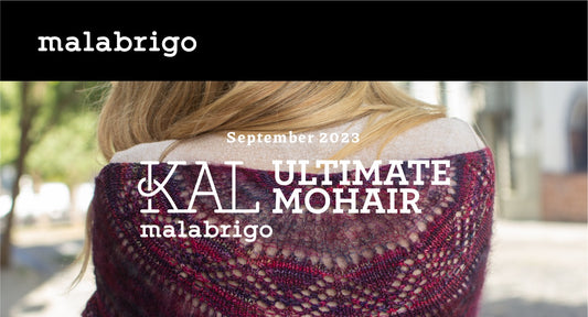 Chevron Delight Shawl Kit in Malabrigo Ultimate Sock & Mohair