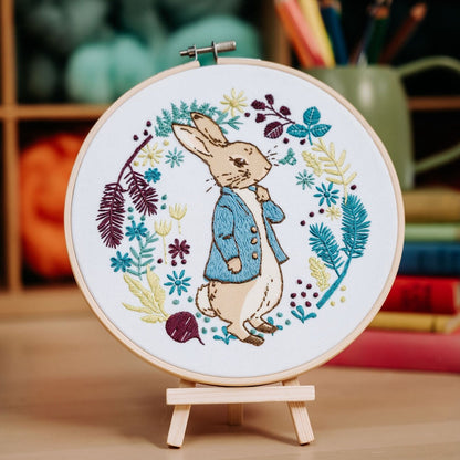 Beatrix Potter - Peter Rabbit Plans His Next Adventure Embroidery Kit