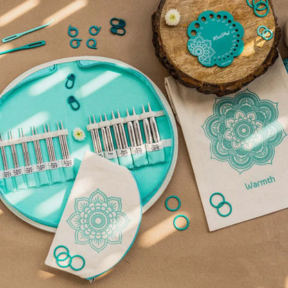 Ensemble d'aiguilles à dentelle interchangeables KnitPro Mindful Warmth de 4 pouces