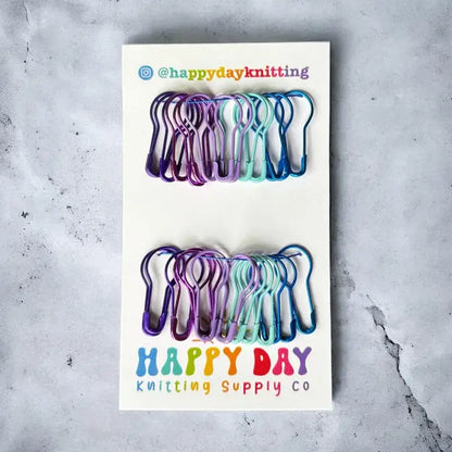 Happy Day Locking Bulb Pin Stitch Markers