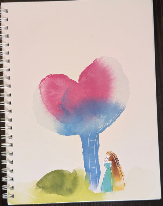 Blank Notebook - "Climb & Bloom" Cover