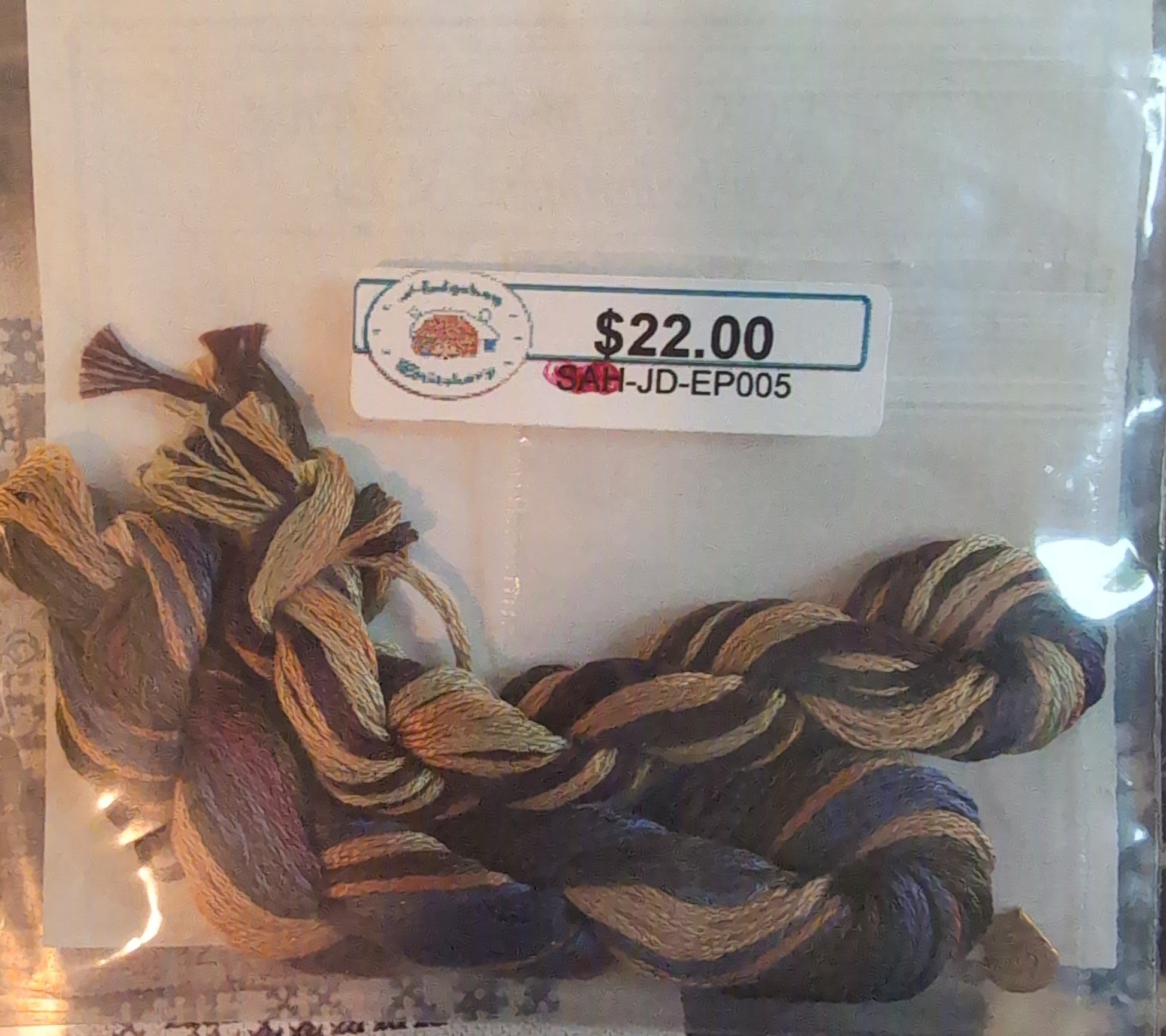 Packet of cross-stitch thread