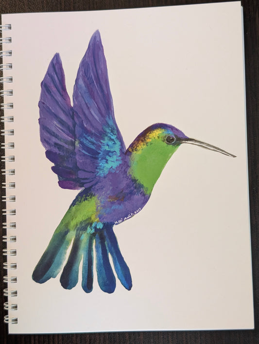 Blank Notebook - Hummingbird Cover