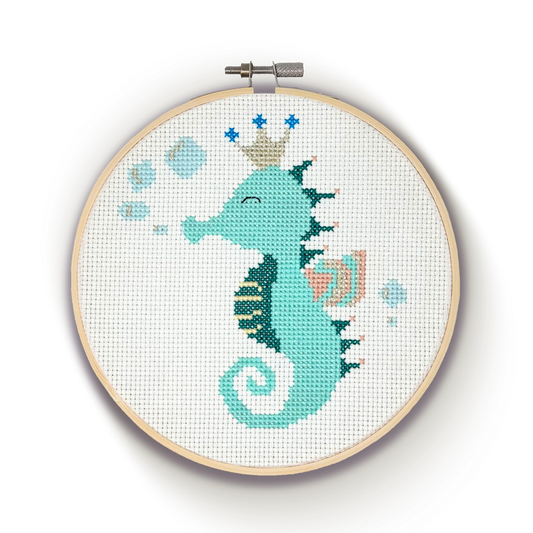 Seahorse Cross Stitch Kit