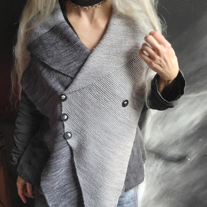 Mini boutons en cuir JUL Designs – Noir brillant, lot de 4