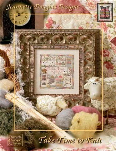 Take Time to Knit Chart Plus Embellishment Pack - Jeannette Douglas Designs