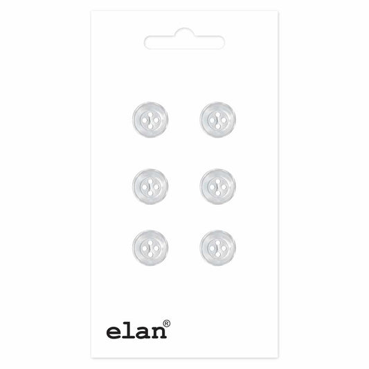 ELAN 4 Hole Button - 10mm (3⁄8″) - 6 count