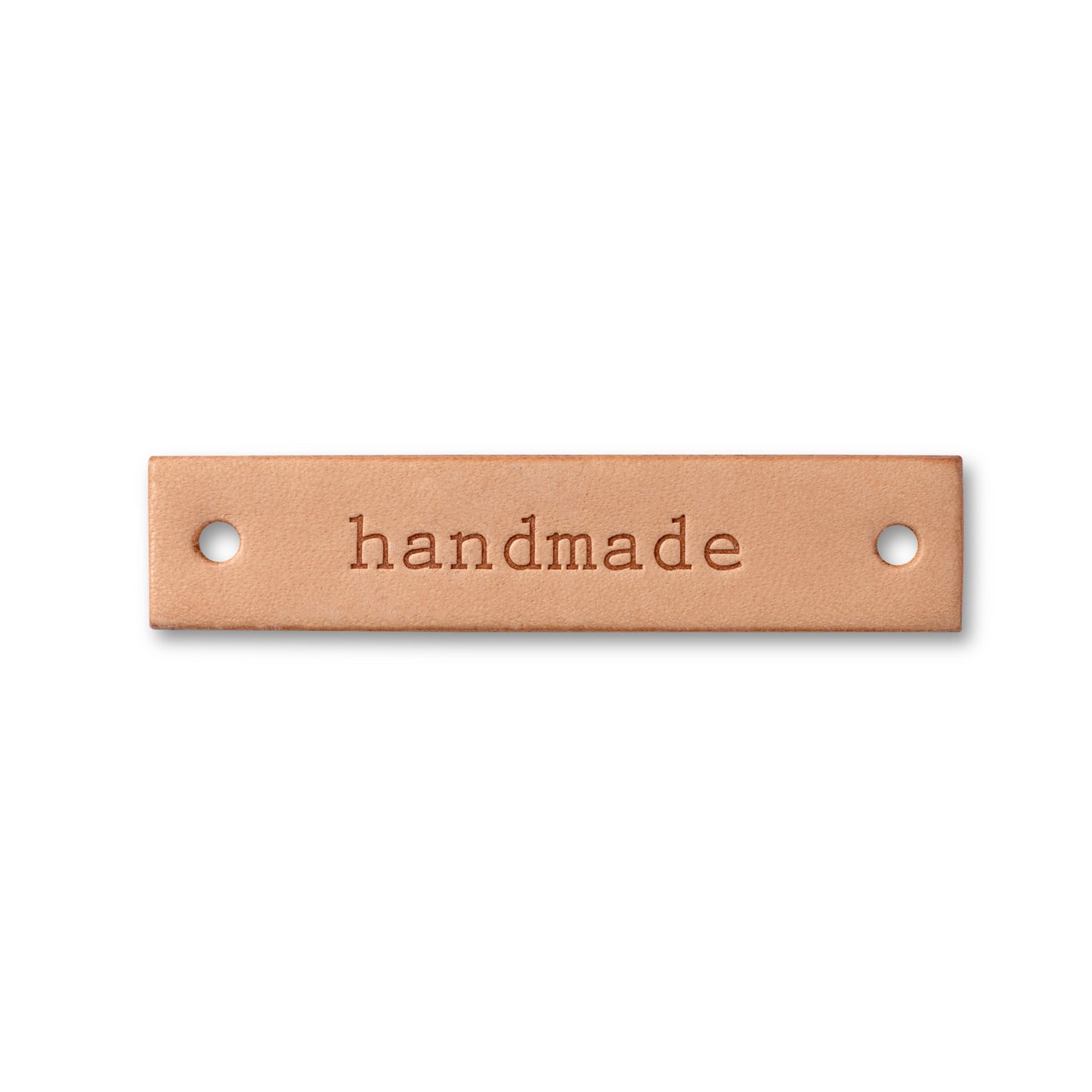 Étiquette en cuir Prym "Handmade" - Rectangle