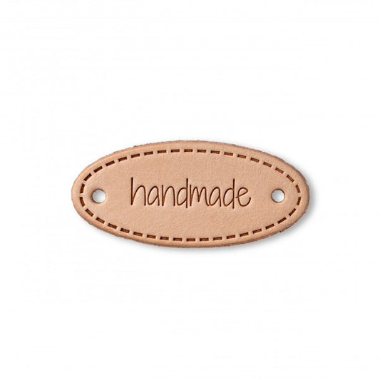 Prym "Handmade" Leather Label - Oval