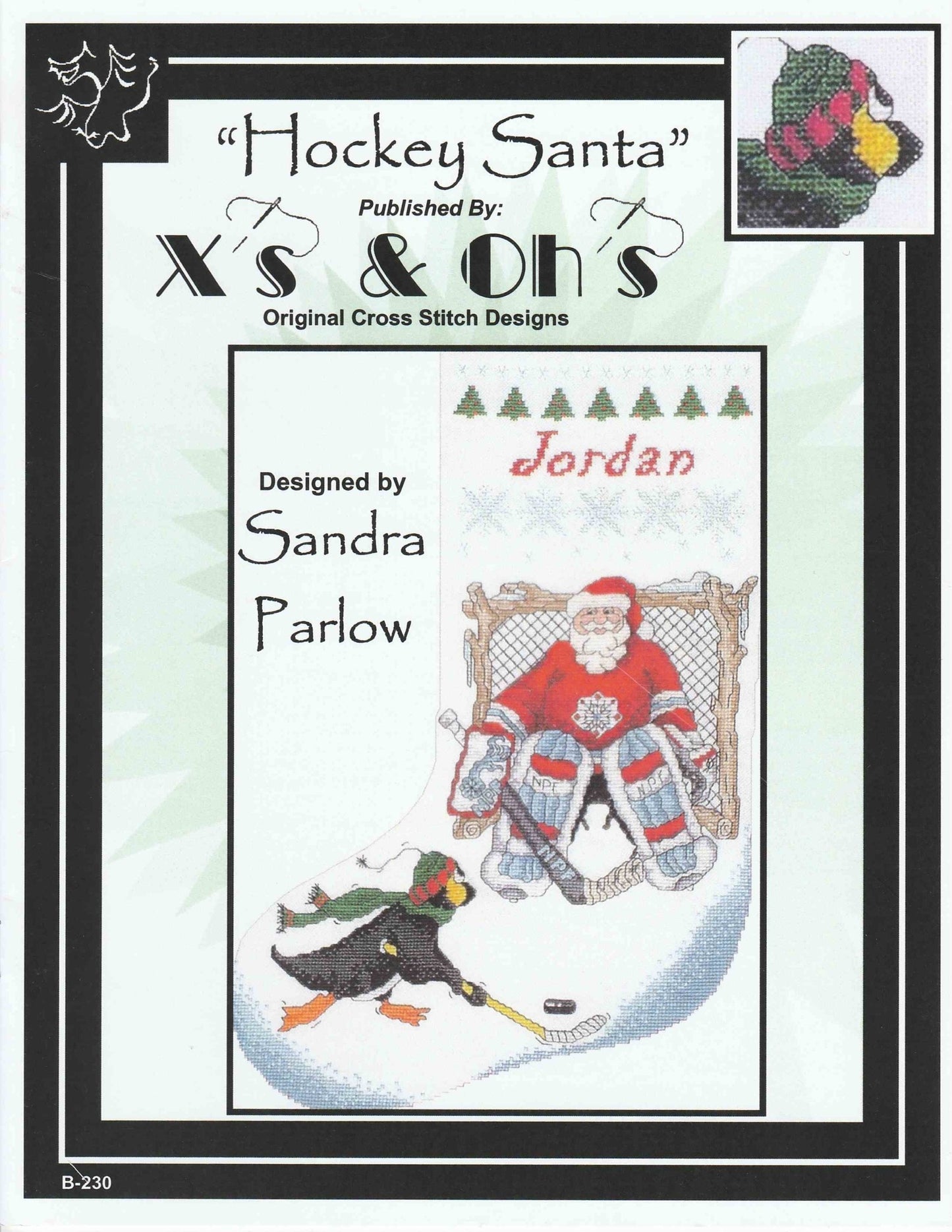 X's & Oh's Hockey Santa