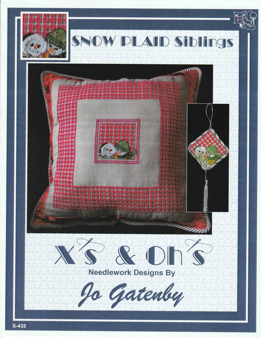 X's & Oh's Snow Plaid Siblings