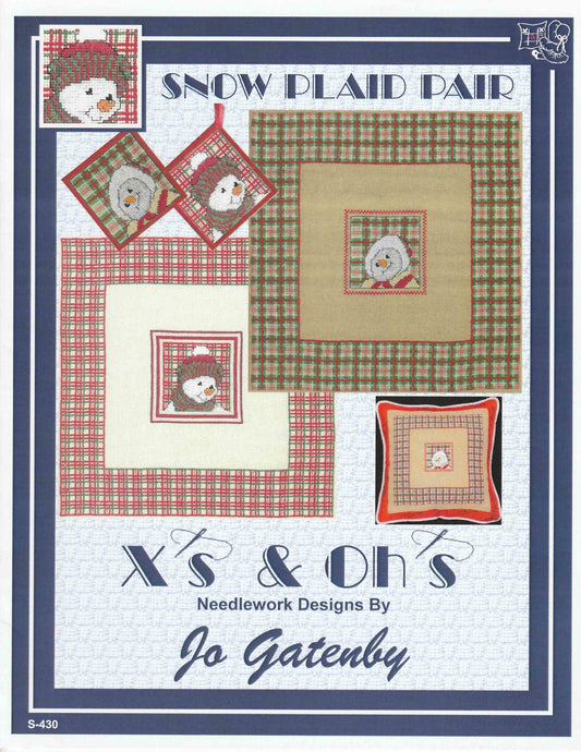 X's & Oh's Snow Plaid Pair