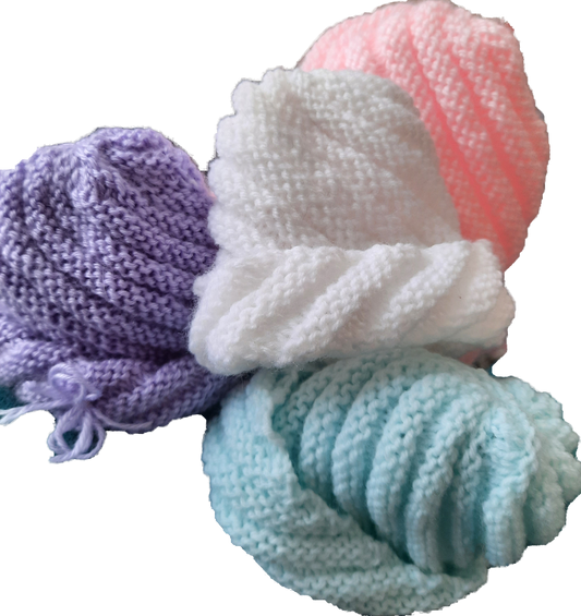 Trousse HOPE - Bonnets tricotés pour prématurés