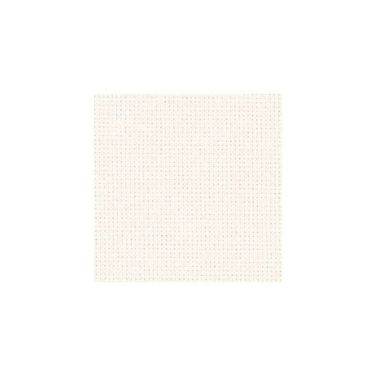 Tissu Aida - 14 Fils - Blanc Antique - 1/4m