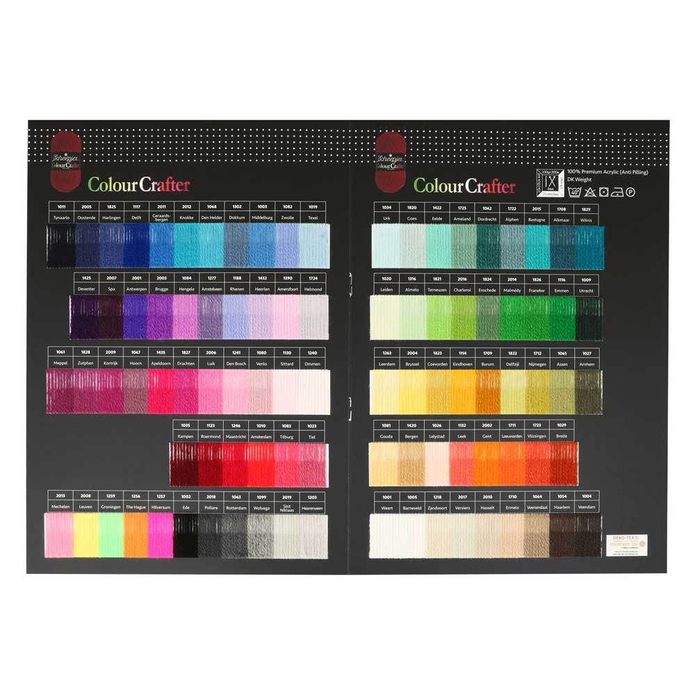 Carte d'échantillons de couleurs Scheepjes - Color Crafter