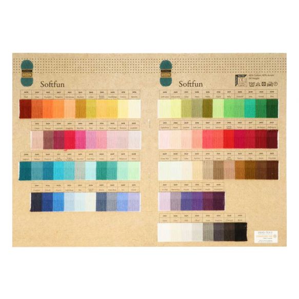 Carte d'échantillons de couleurs Scheepjes - Softfun