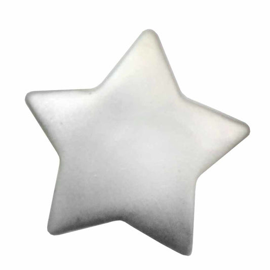 CIRQUE Novelty Shank Button - Silver - 13mm (1⁄2″) - Star