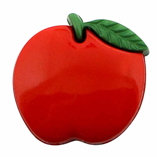 Cirque Apple 15mm Shank Button Red