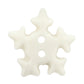 Cirque Snowflake 15mm 2 hole Button White