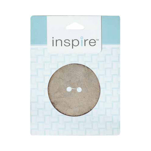 51mm 2-Hole Button. Lt. Brown