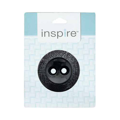Inspire 2-Hole Button, black - 51mm (2") - 1 count