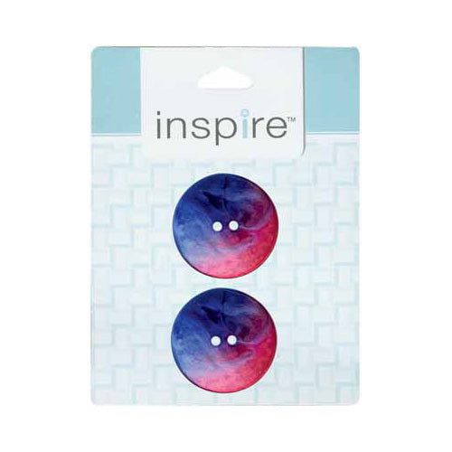 INSPIRE 2 Hole Button - 34mm (13⁄8″) - 2 count - Akoya Shell