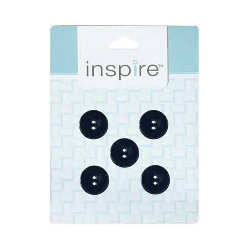 INSPIRE 2 Hole Button - 18mm (3⁄4″) - 5 count - Navy Coconut