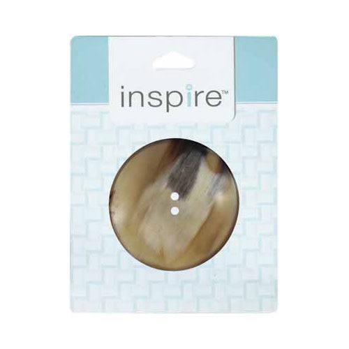 60mm 2-Hole Btn, Natural