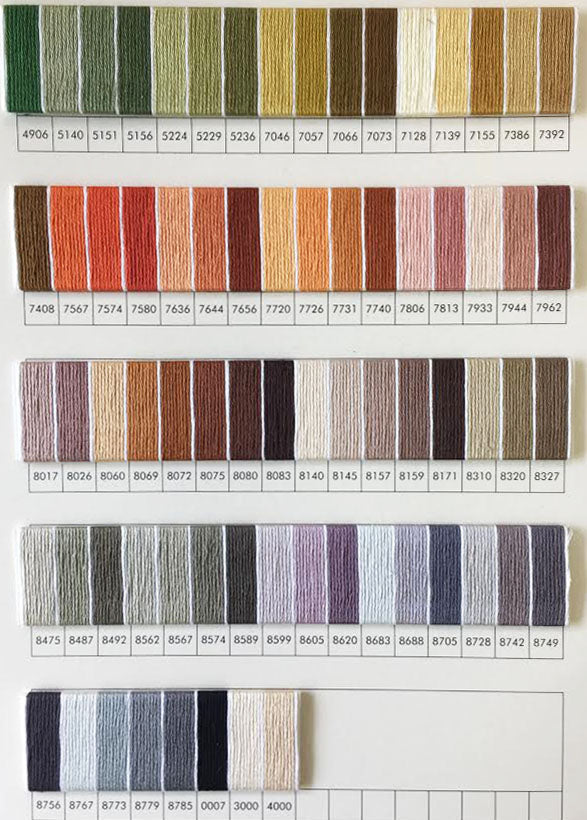 Presencia Embroidery Floss Colours 7000-8785