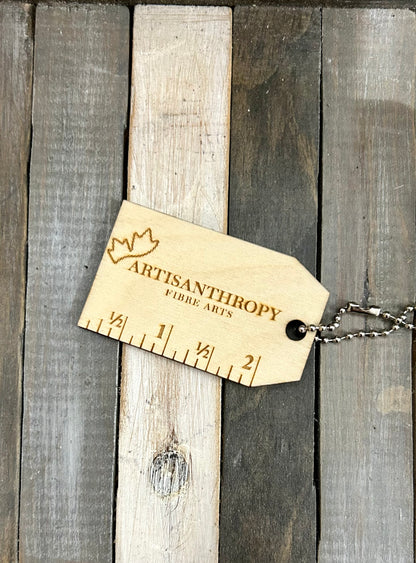Artisanthropy Wood Kitchener Stitch Tool Bag Tag